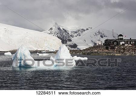 Yelcho Base (Chile) in Paradise Harbour, Antarctic Peninsula; Antarctica View Large Photo Image Stock Image - Yelcho Base (Chile) in Paradise Harbour, Antarctic Peninsula; Antarctica. Fotosearch