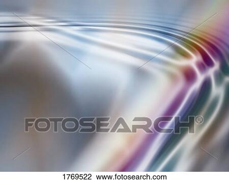 Stock Image - A colorful ripple. Fotosearch