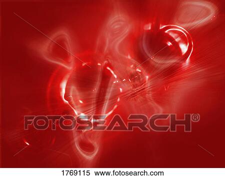 Stock Photography - Red droplets. Fotosearch