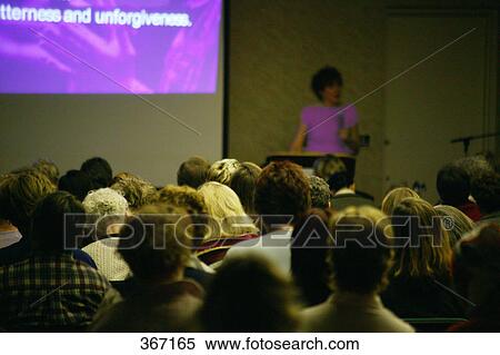Stock Photography - Church bowing heads. Fotosearch