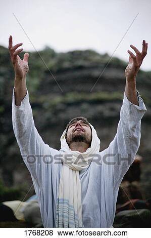 Stock Photo - Jesus cries out to God. Fotosearch