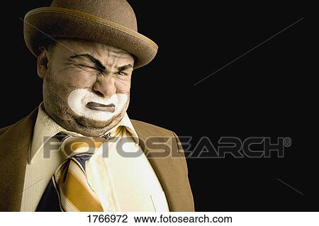 An emotional clown View Large Photo Image Stock Image - An emotional clown. Fotosearch