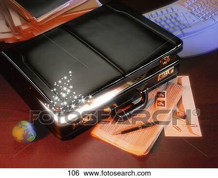 Briefcase opening View Large Photo Image Stock Photograph - Briefcase opening. Fotosearch
