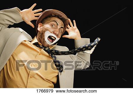 Stock Photo - Clown gives up. Fotosearch