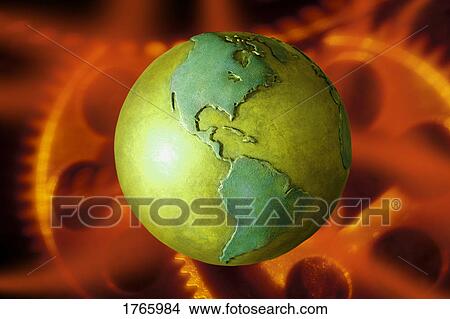 Picture - A globe. Fotosearch