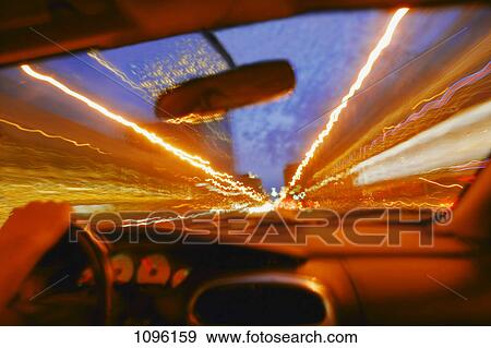Stock Photo - Driving fast. Fotosearch