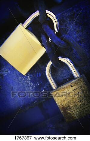 Stock Photo - Two locks. Fotosearch