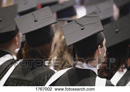 Stock Image - A graduation ceremony. Fotosearch