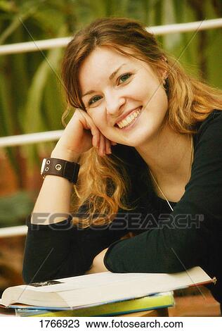 Stock Image - Portrait of a student. Fotosearch
