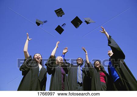Tossing caps View Large Photo Image Stock Photo - Tossing caps. Fotosearch