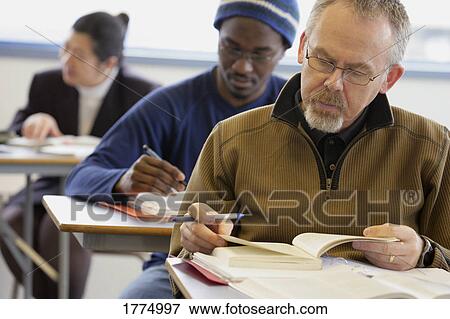 Stock Photo - Adult students. Fotosearch
