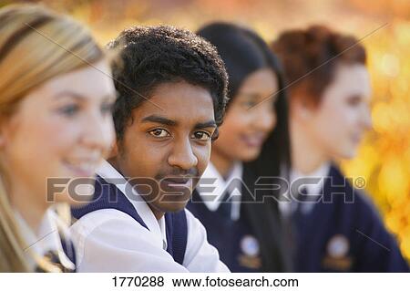Stock Photo - Students in uniform. Fotosearch