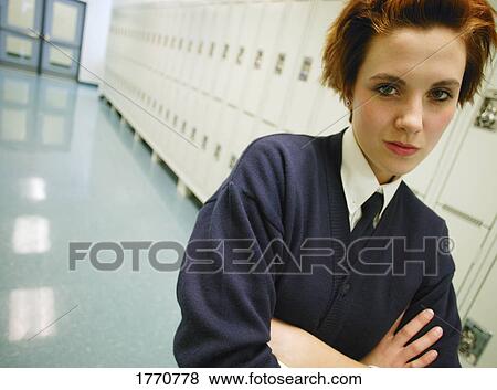Teenage girl student View Large Photo Image Stock Photo - Teenage girl student. Fotosearch