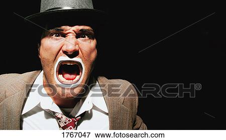 An angry man View Large Photo Image Stock Photo - An angry man. Fotosearch
