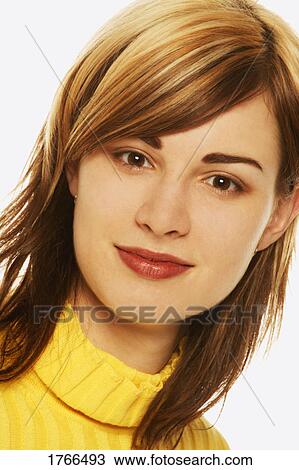 Portrait of a woman's face View Large Photo Image Stock Image - Portrait of a woman's face. Fotosearch