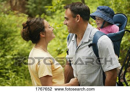 Stock Image - Family goes for a walk. Fotosearch