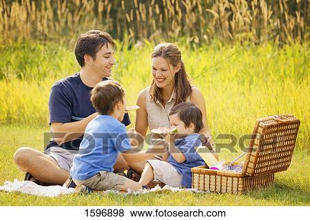 Stock Photo - Family picnic. Fotosearch