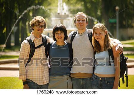Portrait of a young group View Large Photo Image Stock Photo - Portrait of a young group. Fotosearch