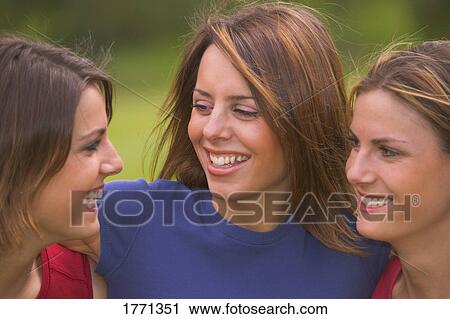 Three teen girls View Large Photo Image Stock Image - Three teen girls. Fotosearch