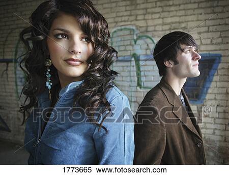 Stock Photography - Trendy fashionable couple. Fotosearch