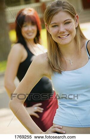 Stock Photography - Two girls. Fotosearch