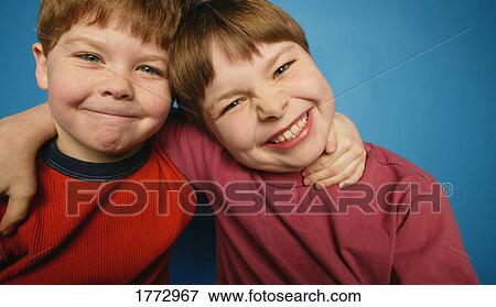 Stock Photo - Two young boys. Fotosearch