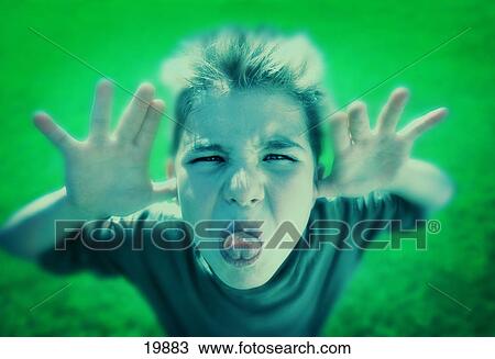 Stock Image - Boy with attitude. Fotosearch