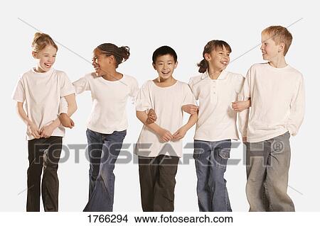 Picture - Group of children. Fotosearch