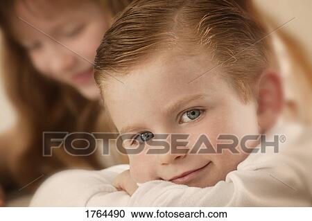 Stock Image - Portrait of a boy. Fotosearch