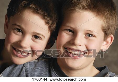 Picture - Portrait of two boys. Fotosearch