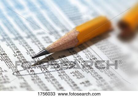 Broken pencil on financial page View Large Photo Image Stock Image - Broken pencil on financial page. Fotosearch