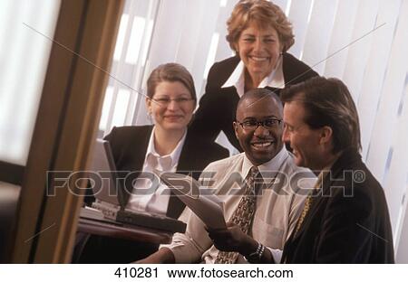 Stock Image - Business meeting success. Fotosearch