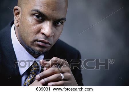 Stock Image - Portrait of a businessman. Fotosearch