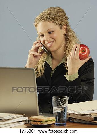 A working lunch View Large Photo Image Stock Image - A working lunch. Fotosearch