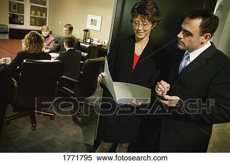 Business meeting briefing View Large Photo Image Stock Photography - Business meeting briefing. Fotosearch