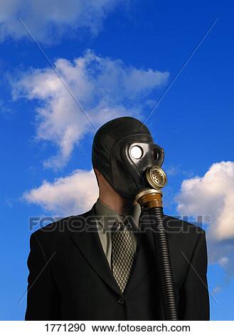 Businessman wearing gas mask View Large Photo Image Stock Image - Businessman wearing gas mask. Fotosearch