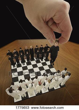 Chess being played with real people View Large Photo Image Stock Image - Chess being played with real people. Fotosearch