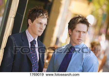 Two businessmen together View Large Photo Image Stock Photo - Two businessmen together. Fotosearch