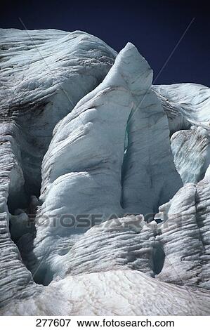 Stock Photo - Glacier face in sunshine. Fotosearch