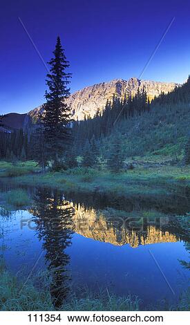 Picture - Small calm mountain creek. Fotosearch