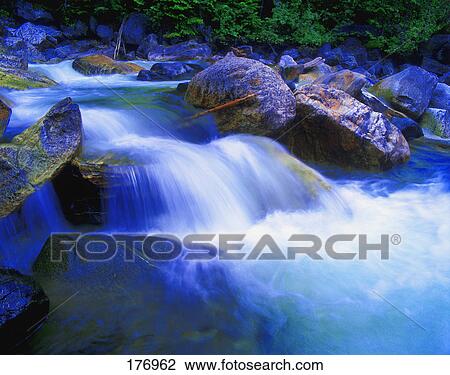 Time delay of small rocky creek View Large Photo Image Stock Image - Time delay of small rocky creek. Fotosearch