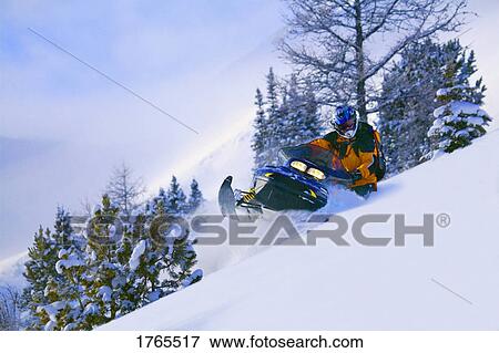 Stock Photo - A ski-doo. Fotosearch