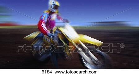 Blurred image of motocross rider View Large Photo Image Picture - Blurred image of motocross rider. Fotosearch