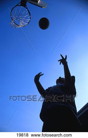 Bug's eye view of jump shot View Large Photo Image Stock Photo - Bug's eye view of jump shot. Fotosearch
