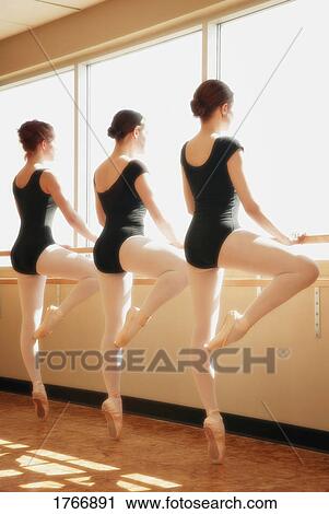 Three women practicing dance View Large Photo Image Stock Image - Three women practicing dance. Fotosearch