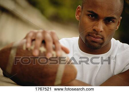 A football player View Large Photo Image Stock Image - A football player. Fotosearch