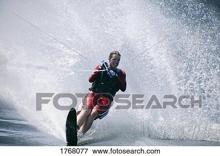 Stock Photo - A slalom ski. Fotosearch