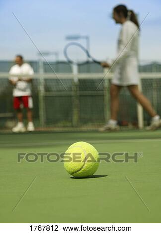 Stock Image - A tennis ball. Fotosearch