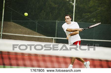Stock Photography - A tennis game. Fotosearch