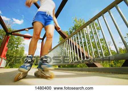 Stock Image - Skating outside. Fotosearch